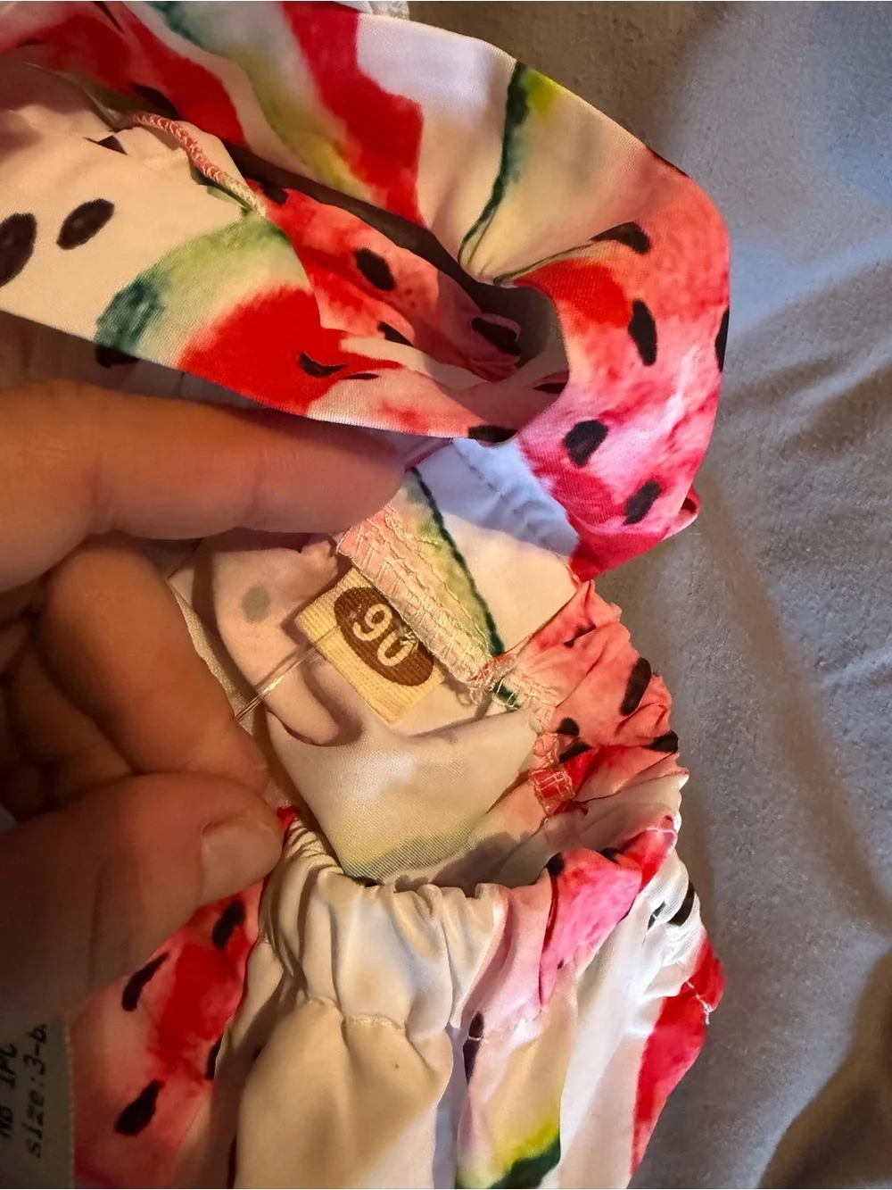 Boutique‎ Watermelon Bubble Romper Baby Girl Summer Sunsuit 6-12 Months